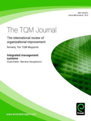 cover image of The TQM Journal, Volume 22, Issue 6